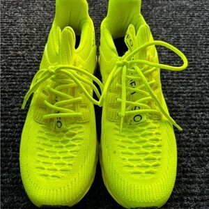 Vibrant Neon Yellow Athletic Shoes